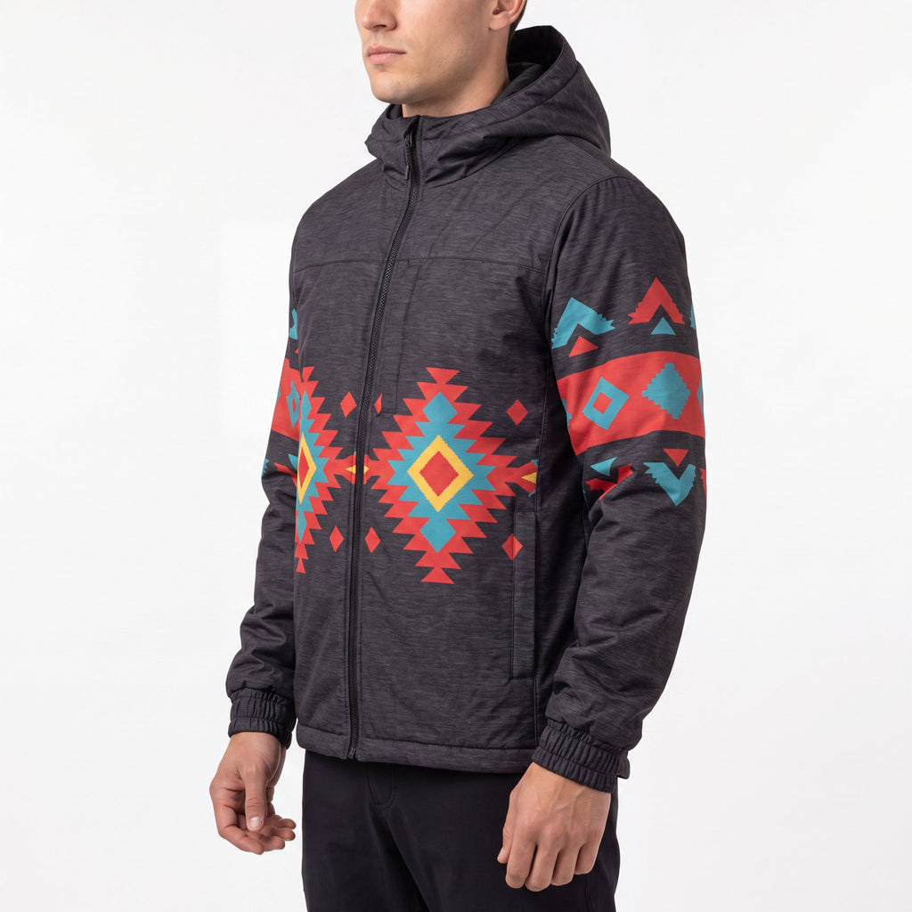 Coupe-vent OLDTRIBES™ Sunrise Peaks (Noir)