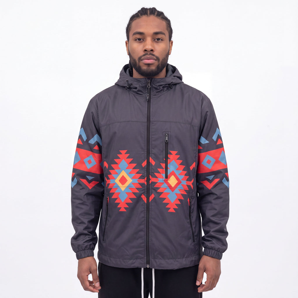 Coupe-vent OLDTRIBES™ Sunrise Peaks (Noir)