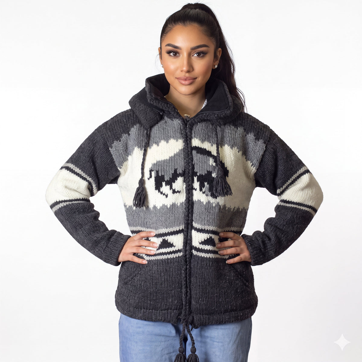 Veste en laine de bison Majestueuse OLDTRIBES™