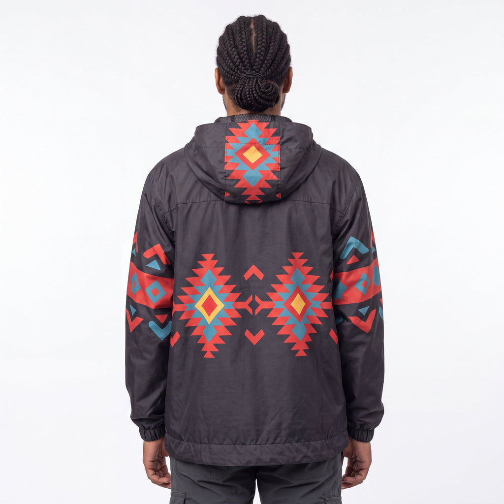 Coupe-vent OLDTRIBES™ Sunrise Peaks (Noir)
