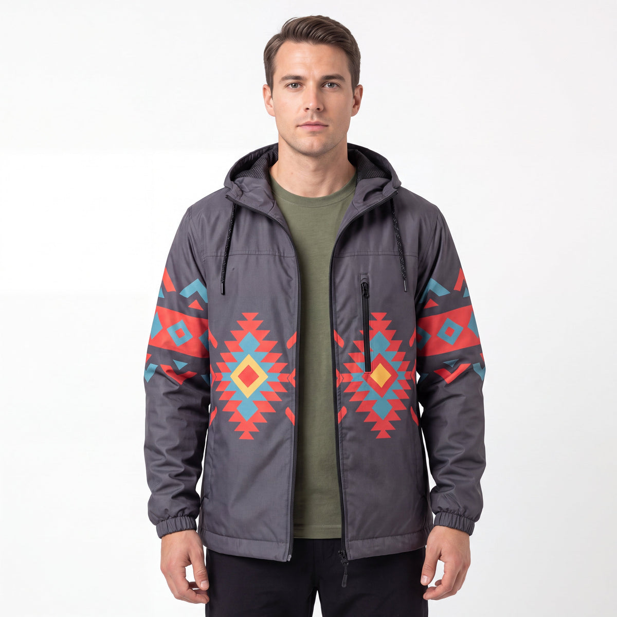 Coupe-vent OLDTRIBES™ Sunrise Peaks (Noir)