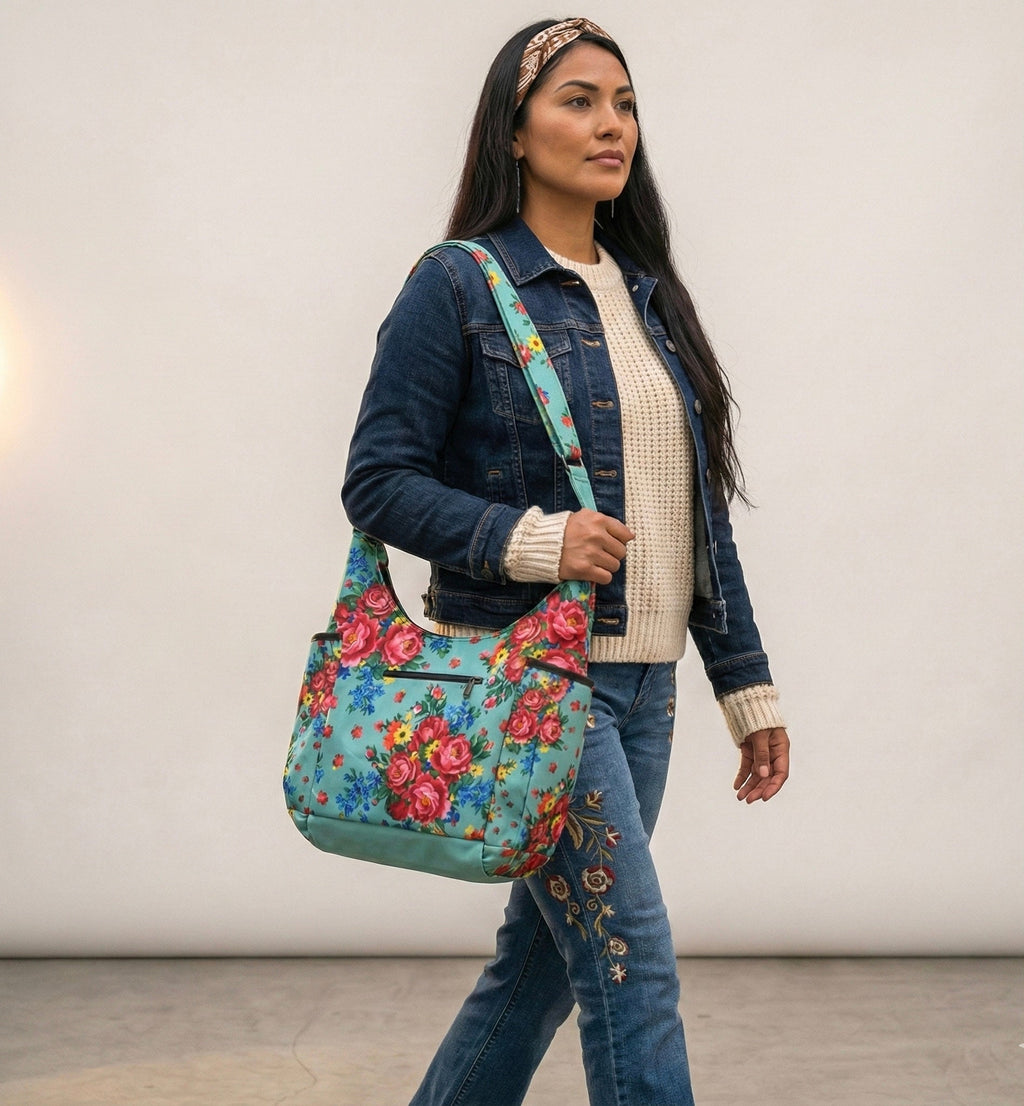 Sac bandoulière Turquoise Kookum