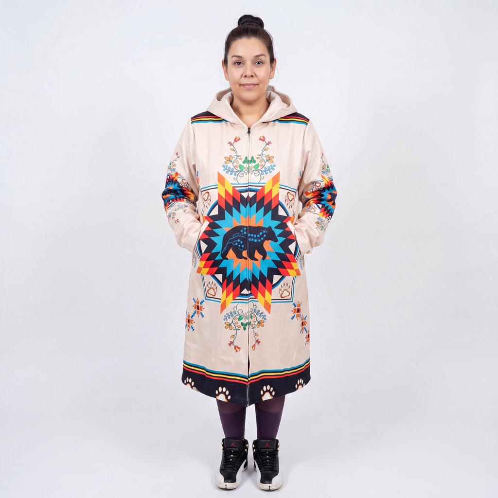 OLDTRIBES Ours courageux Manteau long (blanc)