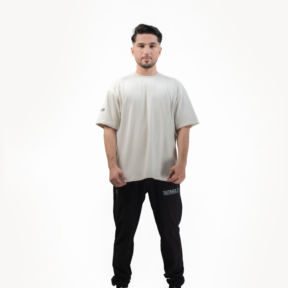 TEE SURDIMENSIONNÉ OPERATOR_77 — BEIGE TACTIQUE