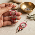 Boucles d'oreilles Attrape-rêves rouges OLDTRIBES™