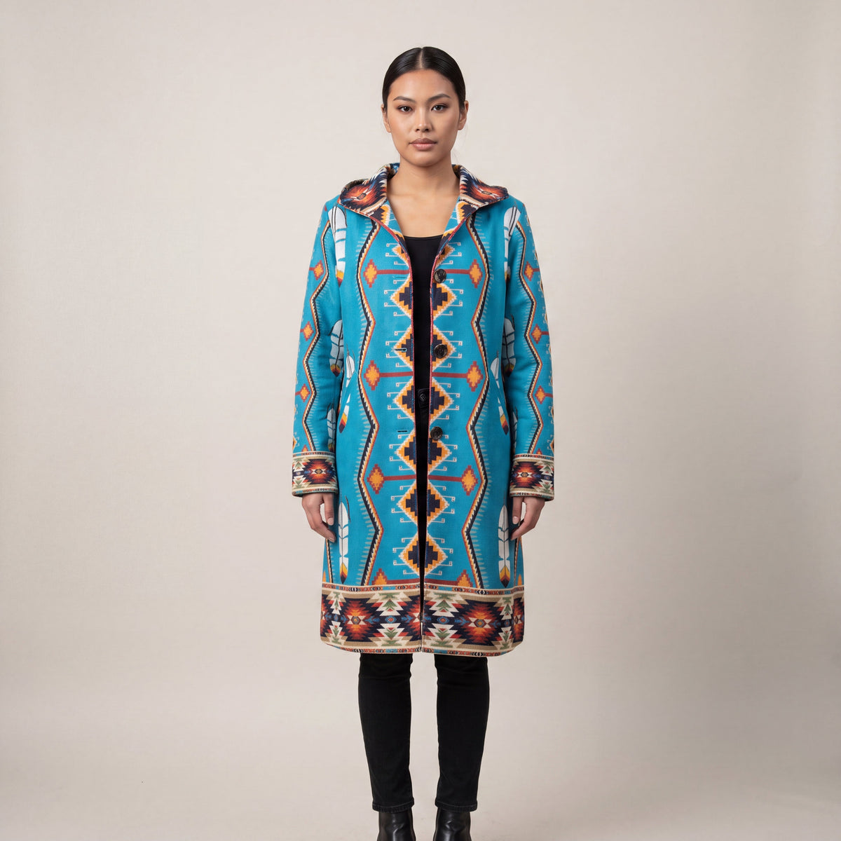 Manteau long bleu ciel OLD TRIBES™