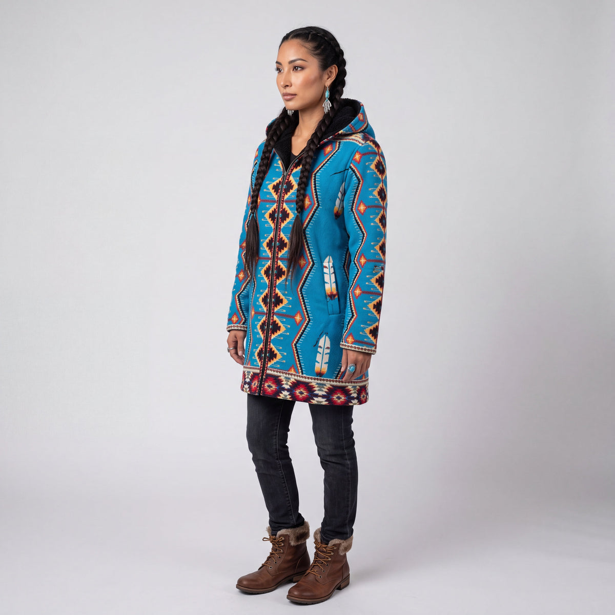 Manteau long bleu ciel OLD TRIBES™