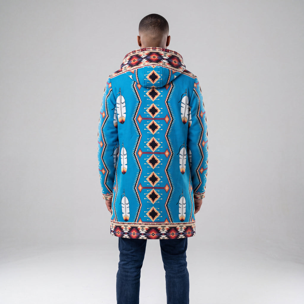 Manteau long bleu ciel OLD TRIBES™