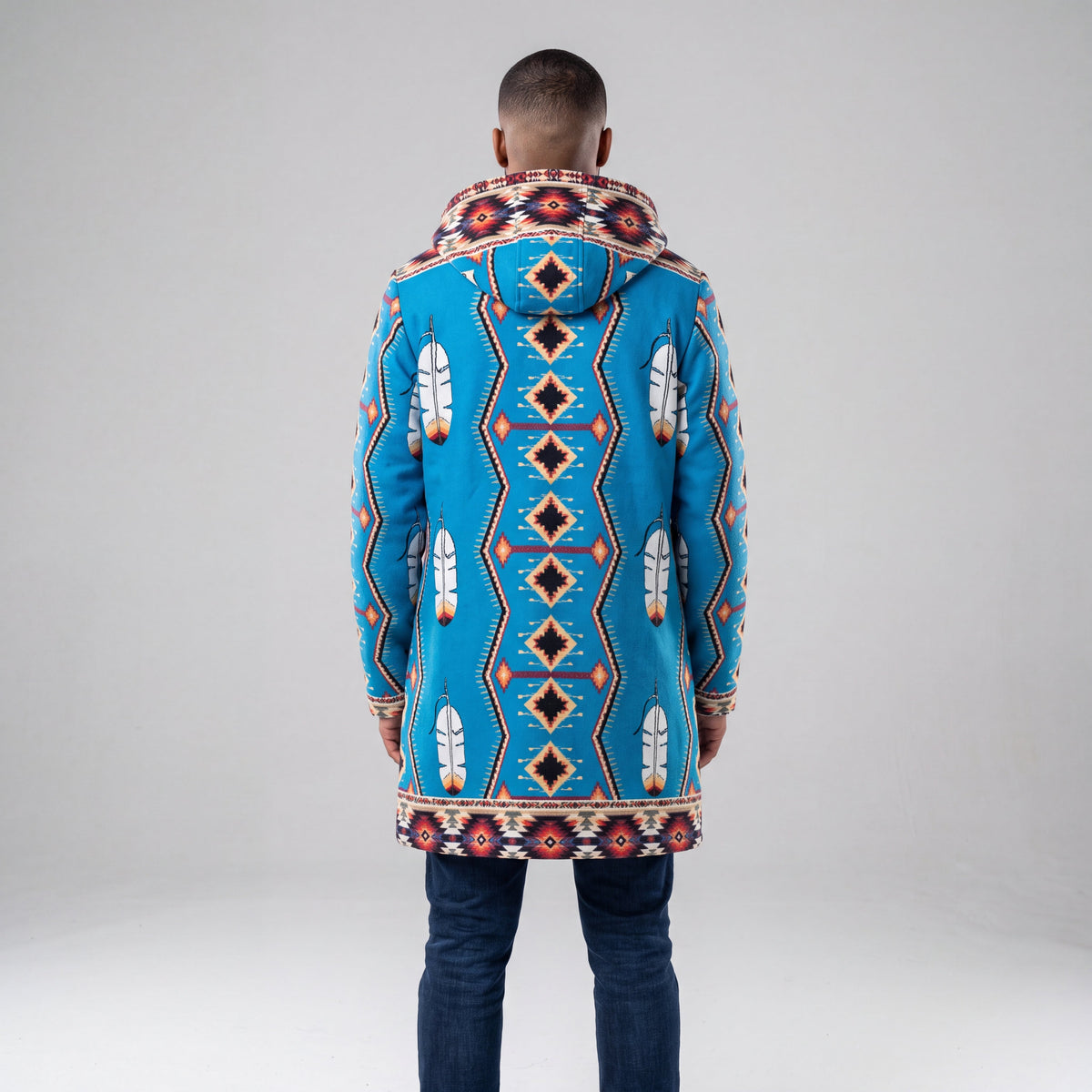 Manteau long bleu ciel OLD TRIBES™