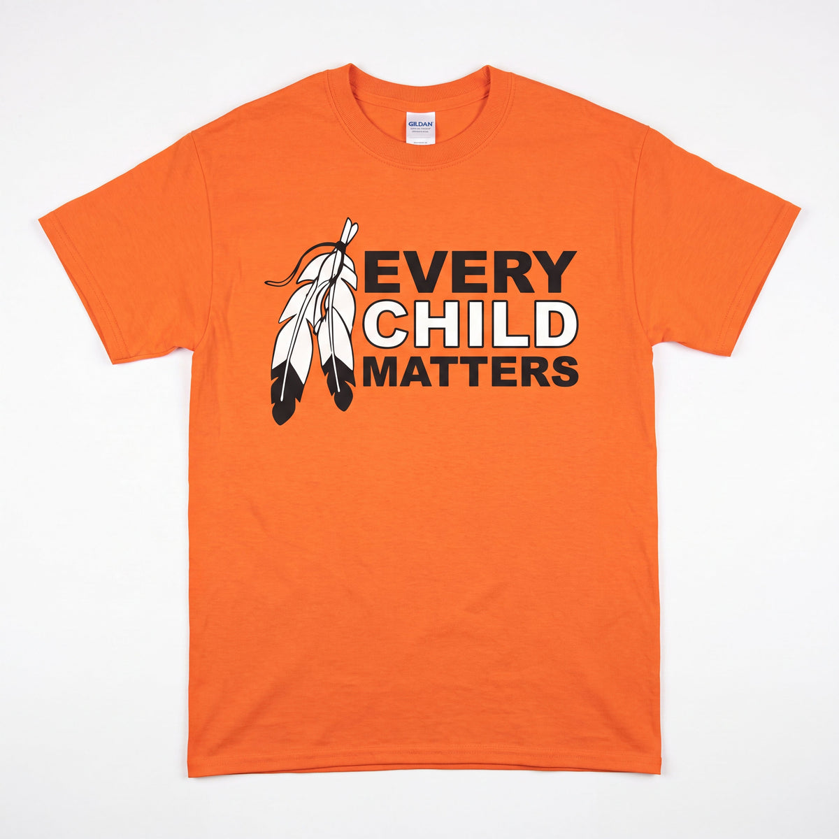 T-shirt Chaque enfant compte (Plumes)