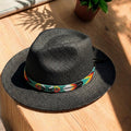 Bandeau de chapeau en perles turquoise fait main