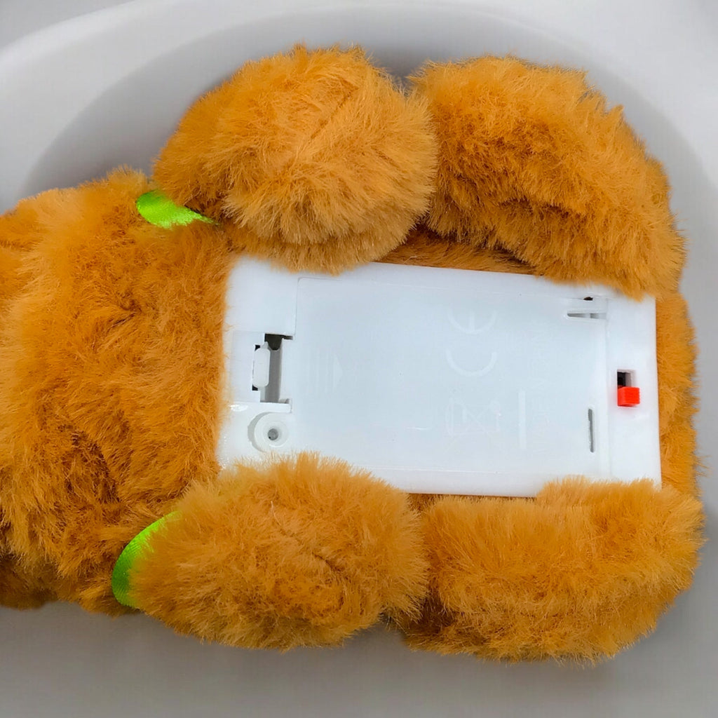 Peluche de capybara électrique interactive avec sac à dos tortue