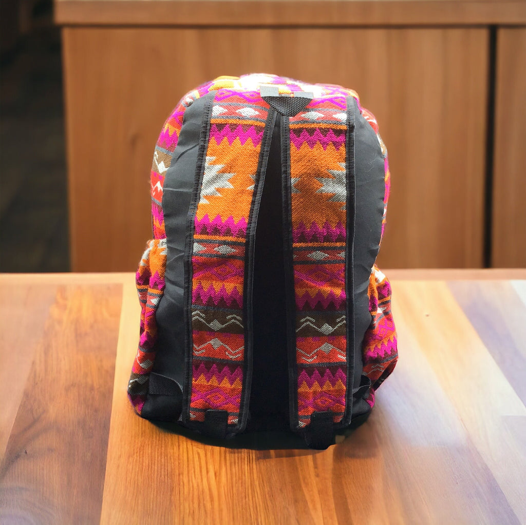 Sac à dos rose style ethnique