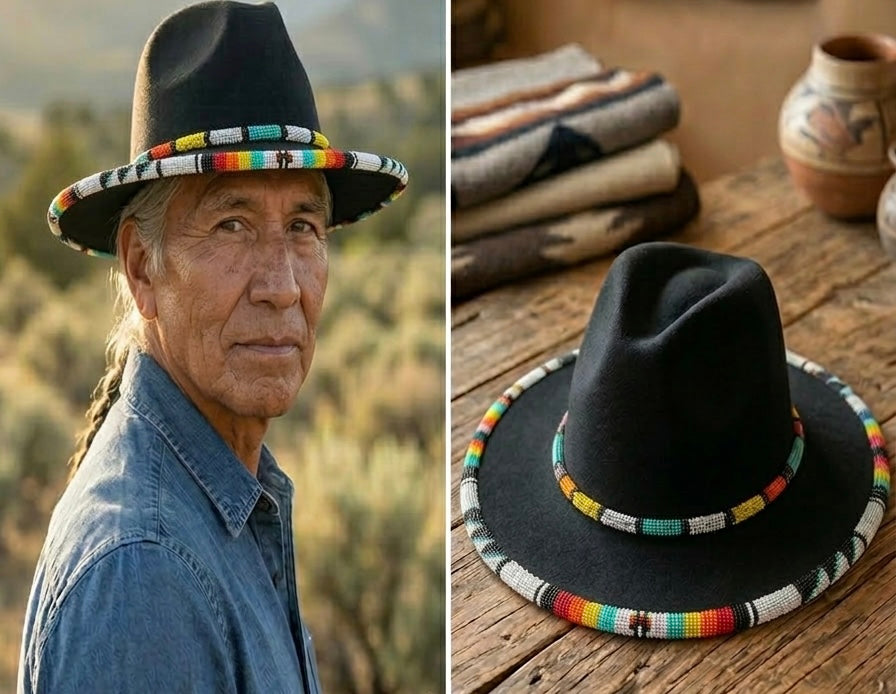 Size-58 Handmade Beaded Hat