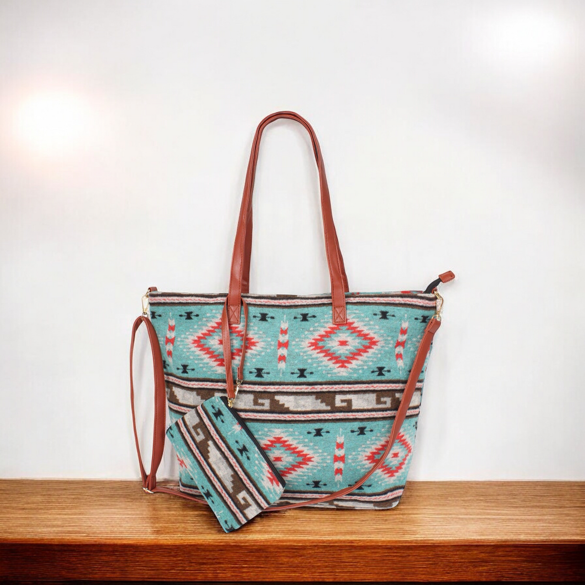 Sac fourre-tout turquoise