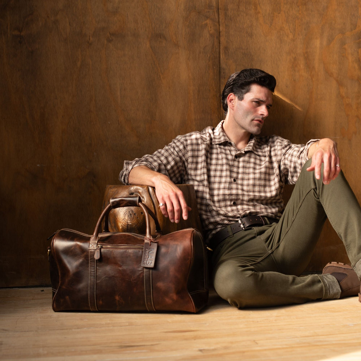 Le sac Wayfarer – Sac de voyage classique en cuir pleine fleur marron