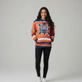 Sweat à capuche emblématique bleu et orange OLDTRIBES™