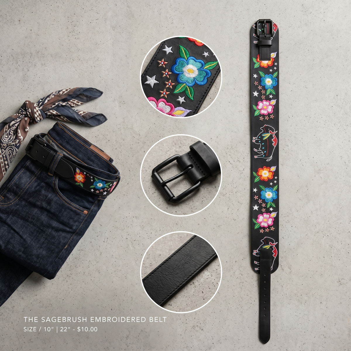 Ceinture Heritage Leather Regalia (BUFFLE)
