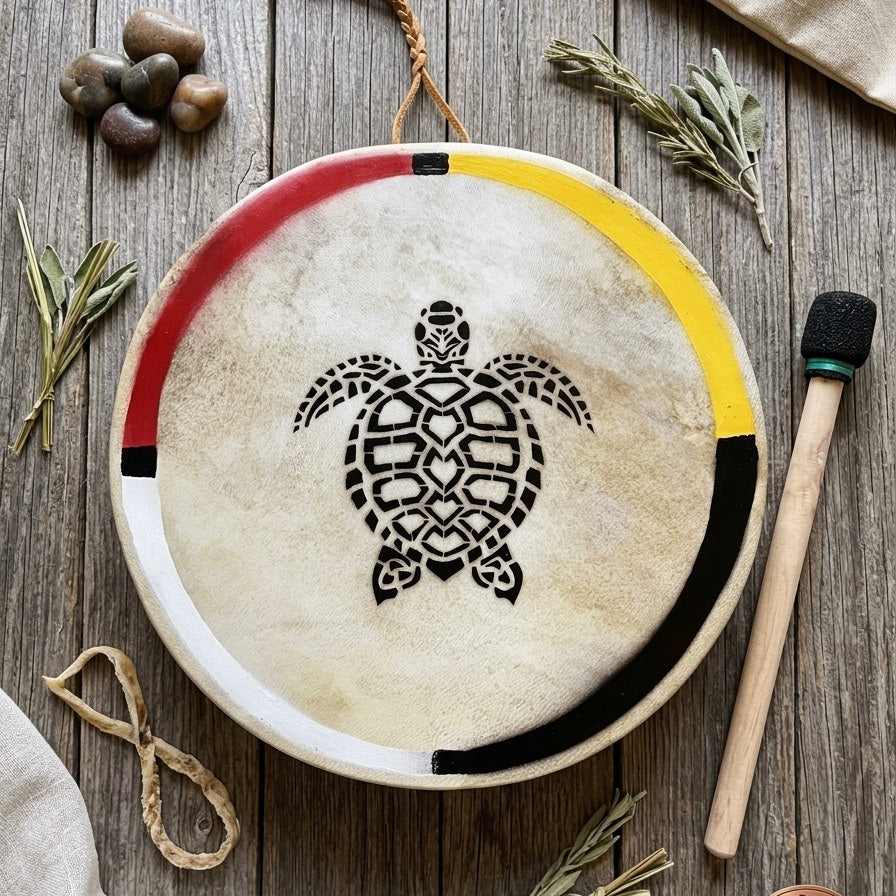 Tambour à main Tortue 12"