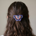 Light Blue Butterfly Beaded Barrette