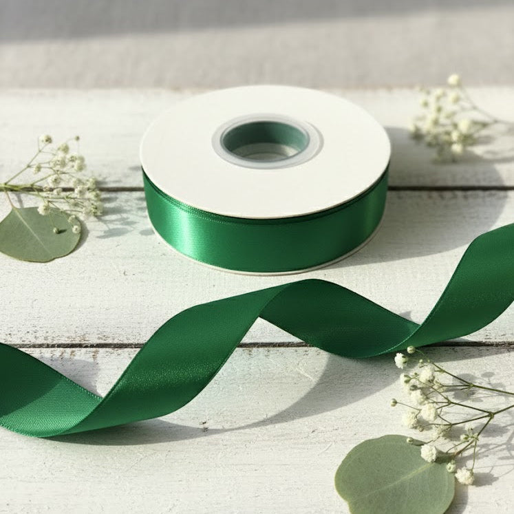 30 Meter Double Face Dark Green #552 Ribbon Roll