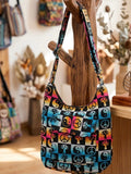 Sac bandoulière OLDTRIBES™ hippie coucher de soleil / noir