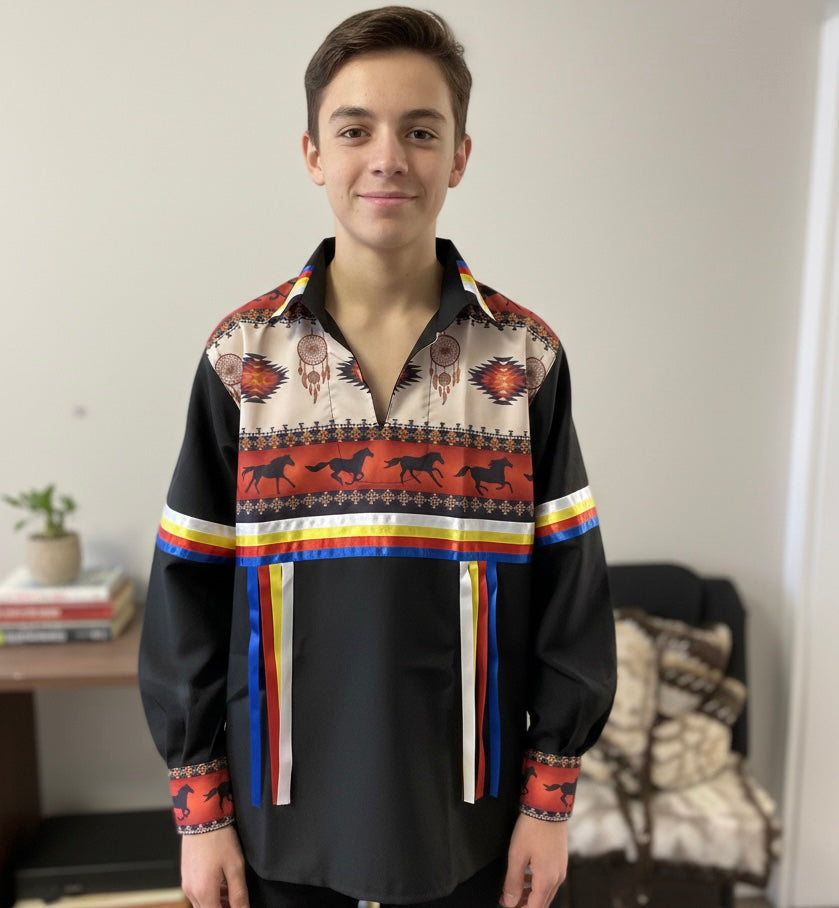 Chemise en rubans Dreamcatcher pour jeune