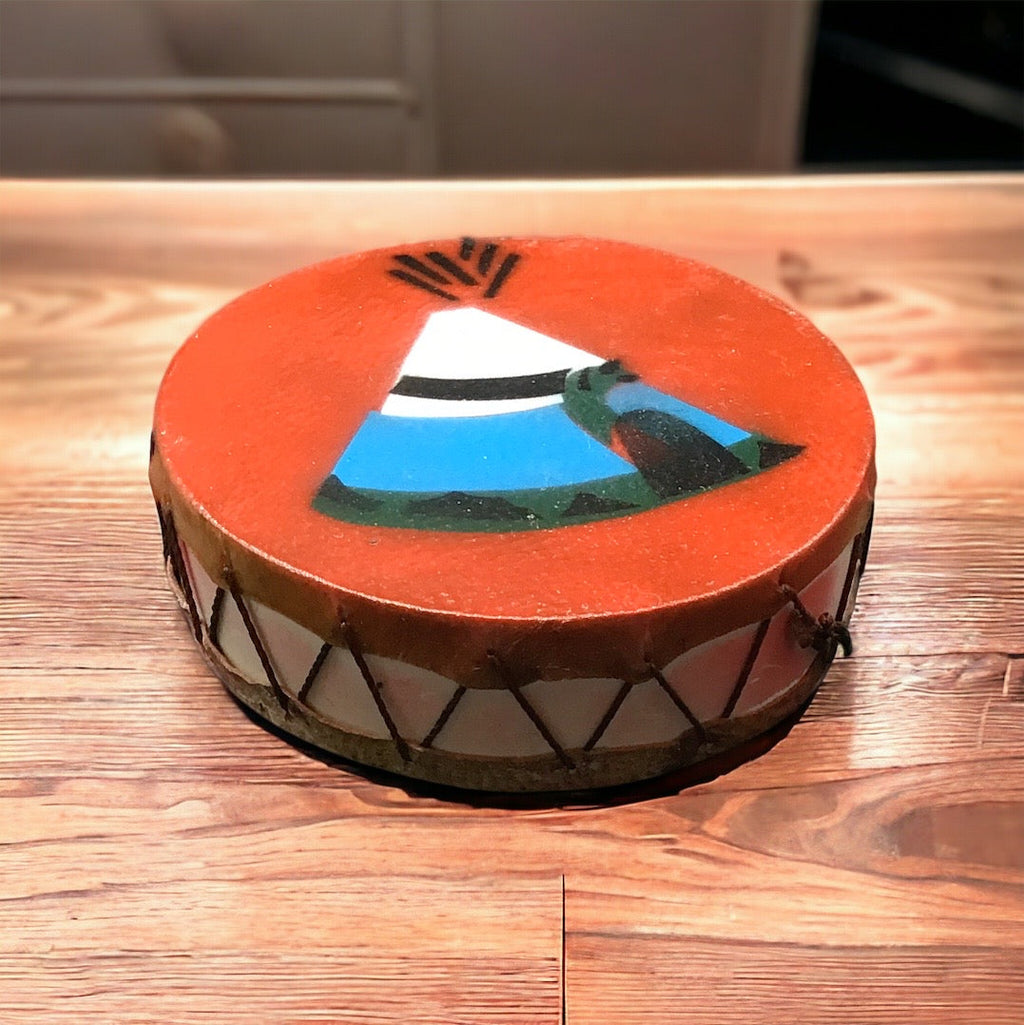 Rétroviseur intérieur à suspendre, tambour avec tipi