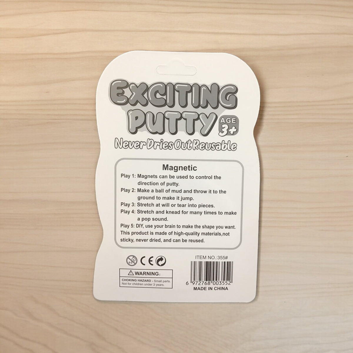 Pâte magnétique amusante (3 ans et +)