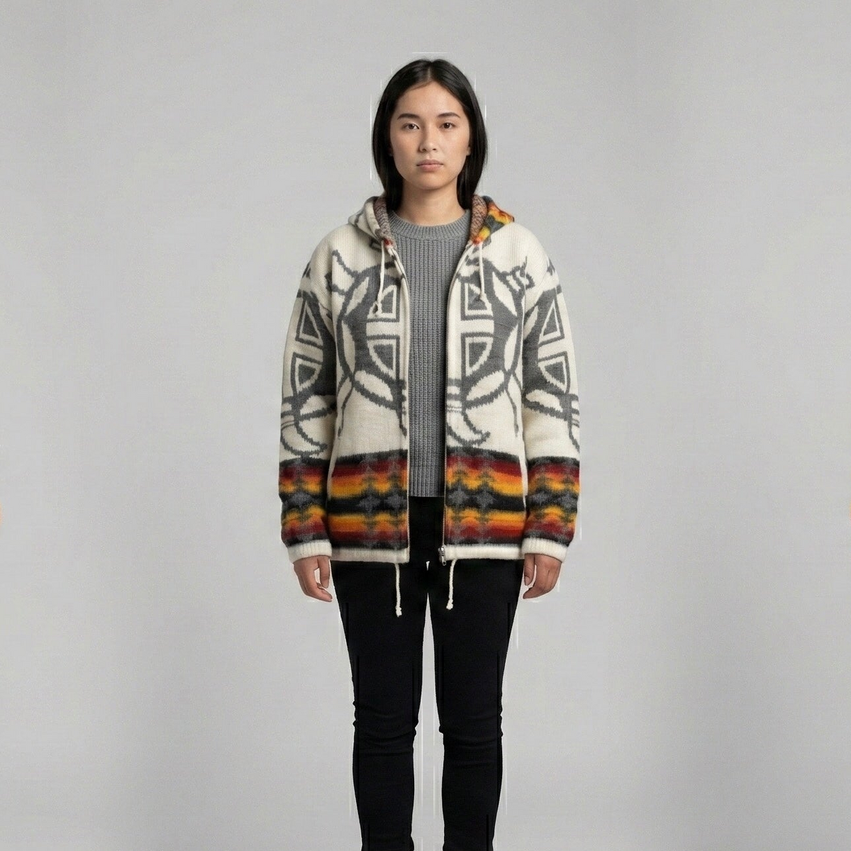 Pull unisexe Alpaga écru