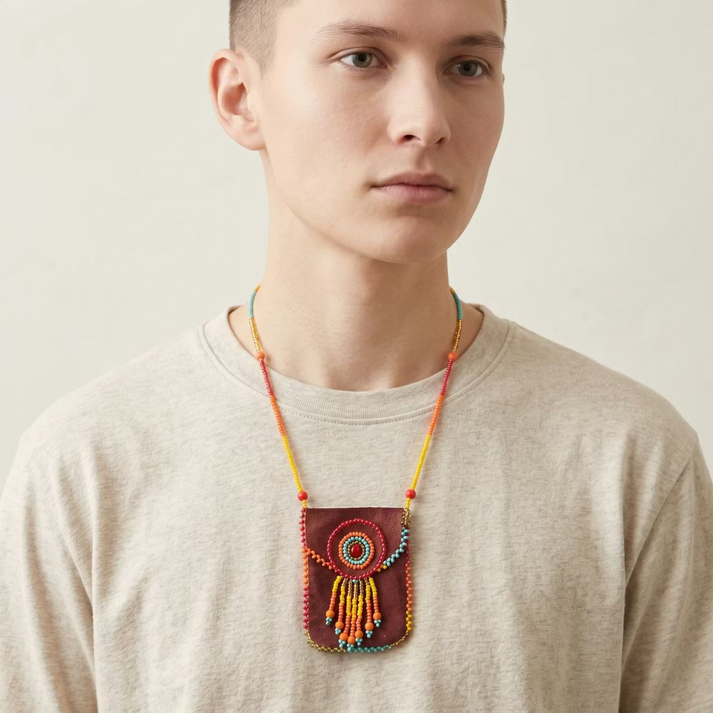 OLDTRIBES™ Sac de médecine bordeaux