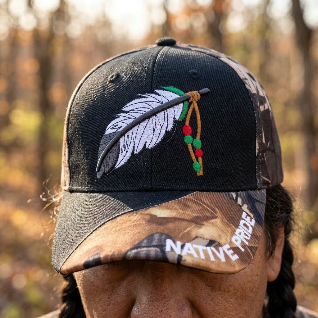 Casquette amérindienne à plumes