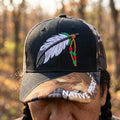 Casquette amérindienne à plumes