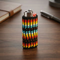 Étui à briquet noir perlé