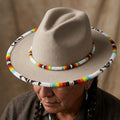 Chapeau perlé fait main, taille 59