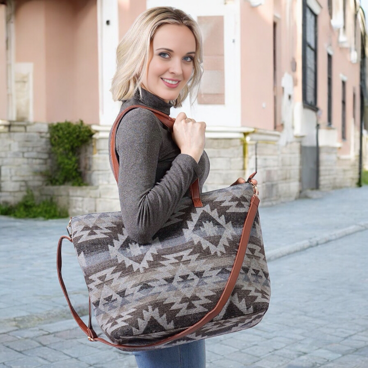 Sac cabas gris
