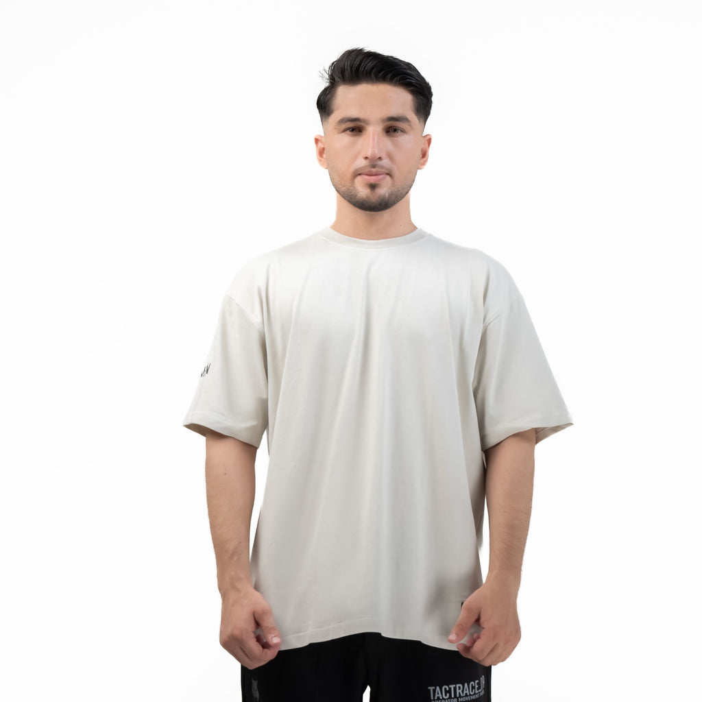 TEE SURDIMENSIONNÉ OPERATOR_77 — BEIGE TACTIQUE