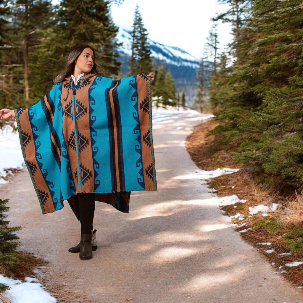Poncho pur poil de lama