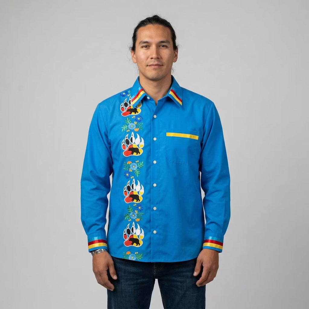 Chemise en ruban brodée (patte d'ours)