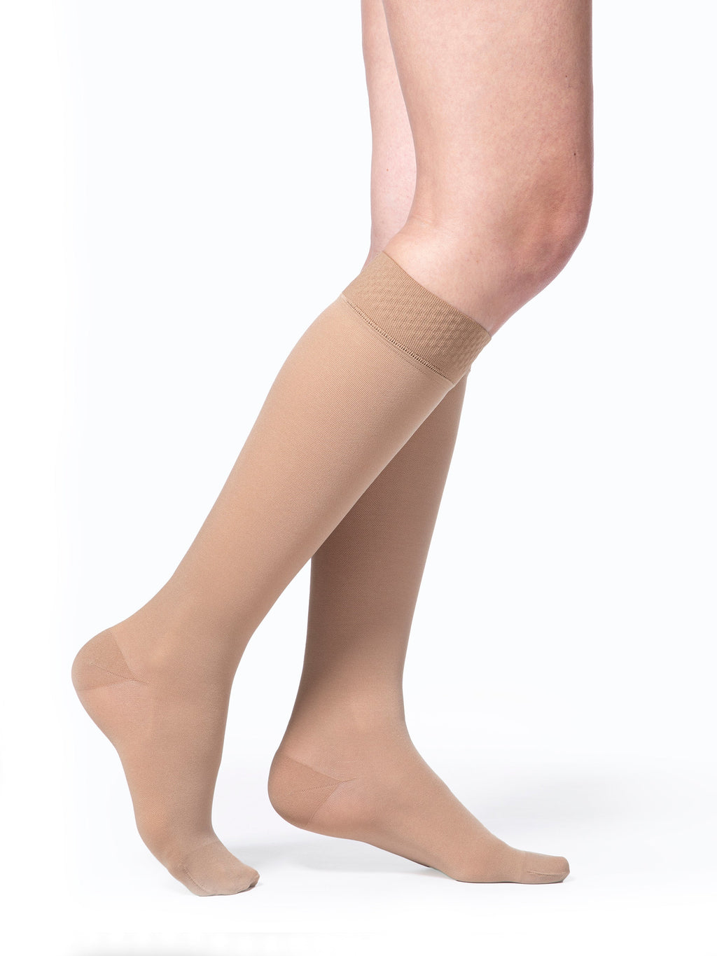 Sigvaris Women's Essential Opaque Calf with Grip-Top 20-30mmHg Women's Closed Toe