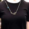 Pendentifs en acier inoxydable baleine avec longue chaîne