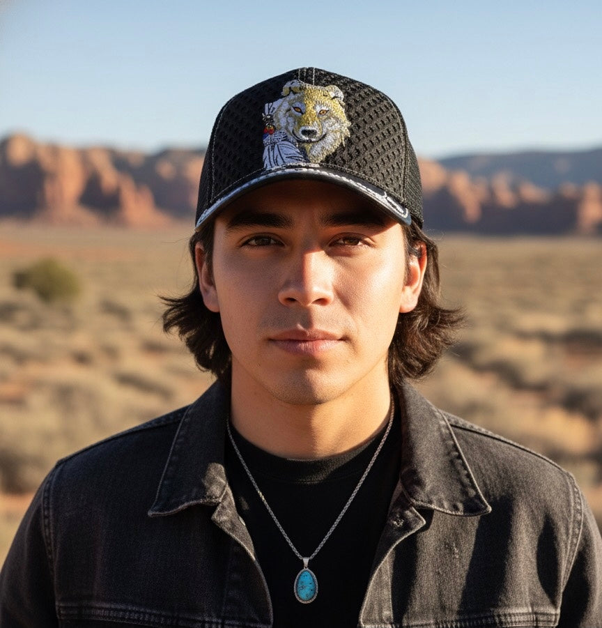 Casquette Indigène Loup