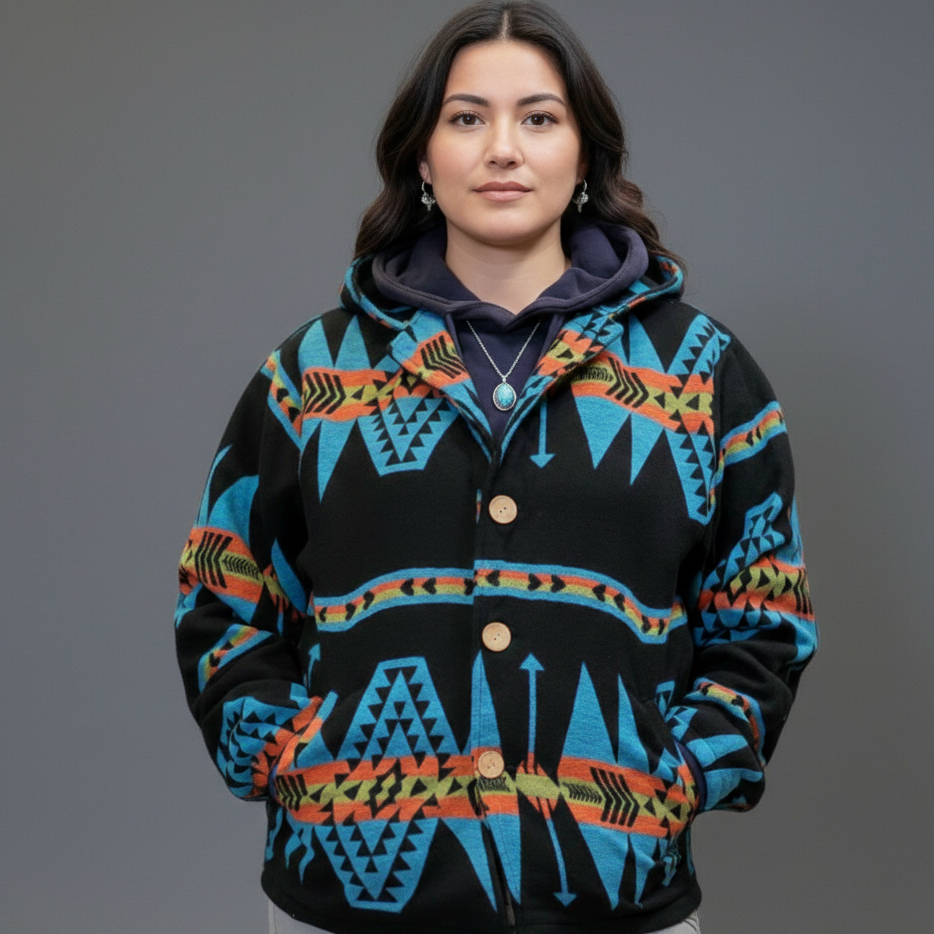 Veste Grand Canyon noire et bleue (unisexe)