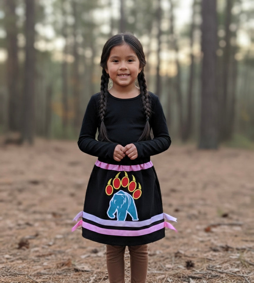 OLDTRIBES™ Bear Paw Ground Ribbon Skirt
