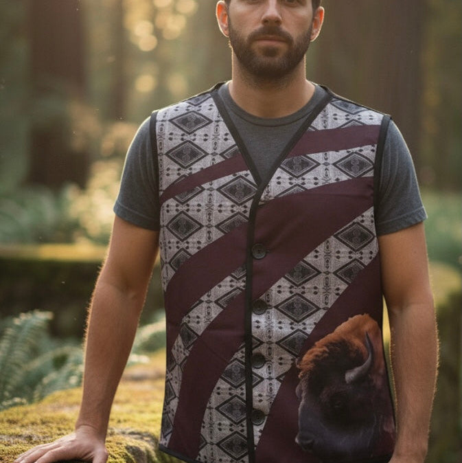 Gilet autochtone Buffalo (marron)