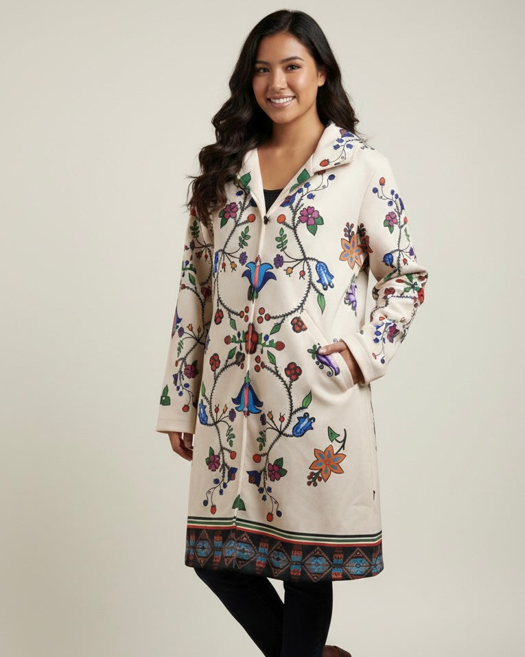 Manteau long d'hiver en ivoire OLDTRIBES™