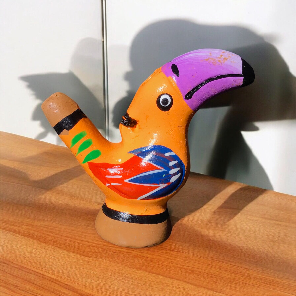 Sifflet d'eau Toucan peint