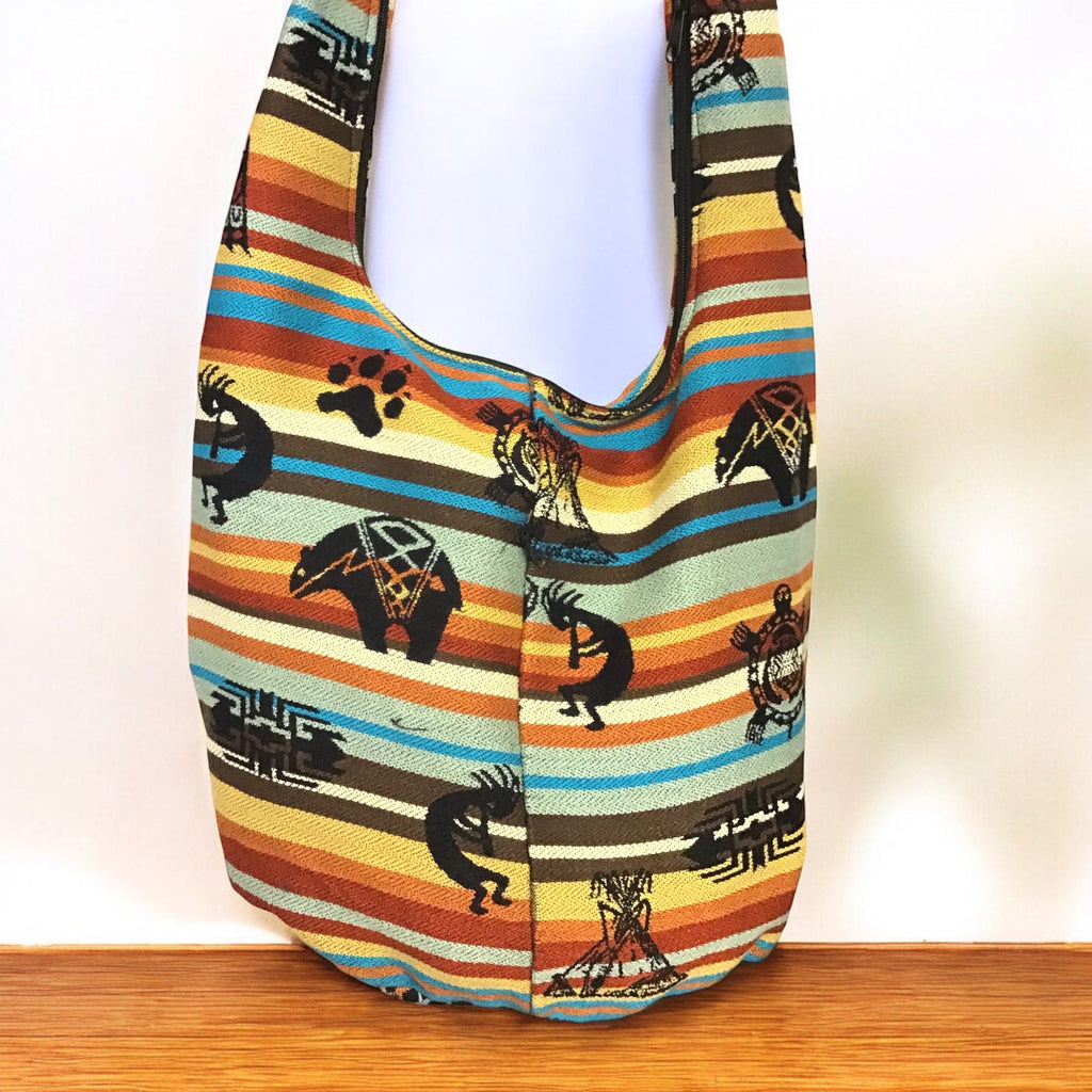 Sac bandoulière rouge et marron OLDTRIBES™