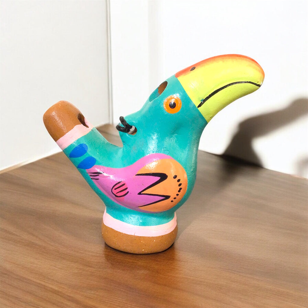 Sifflet d'eau Toucan peint