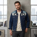 Vestes en jean bleues (3)